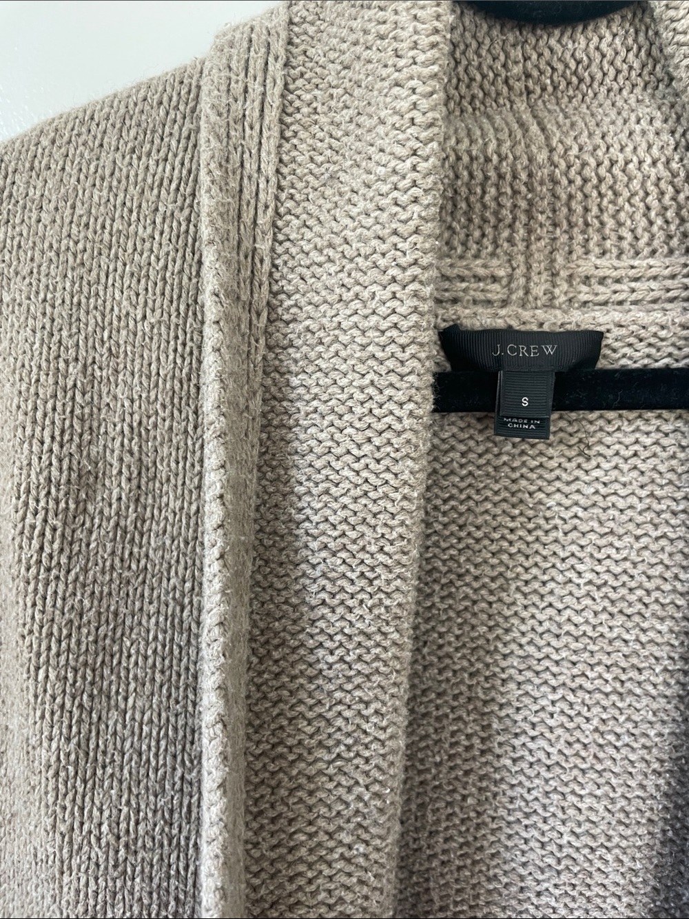 J. Crew Neutral Taupe Knit Cardigan - Picture 6 of 10